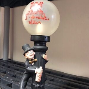 Vintage Bar Lamp with Globe